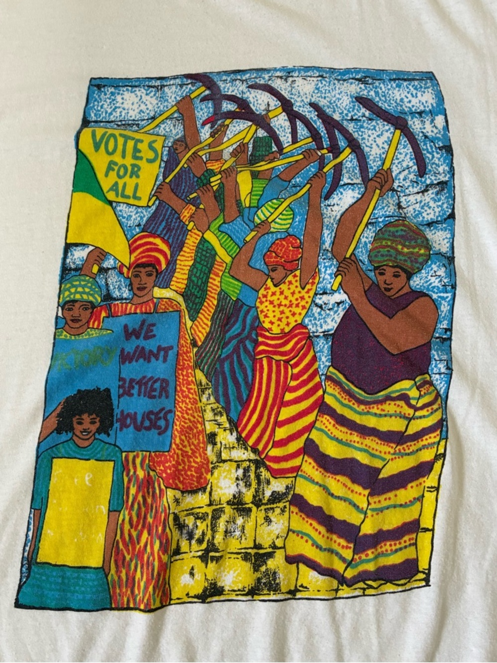 Vintage Elmar Gold Label South African Protest Tee Shirt - Picture 2 of 7